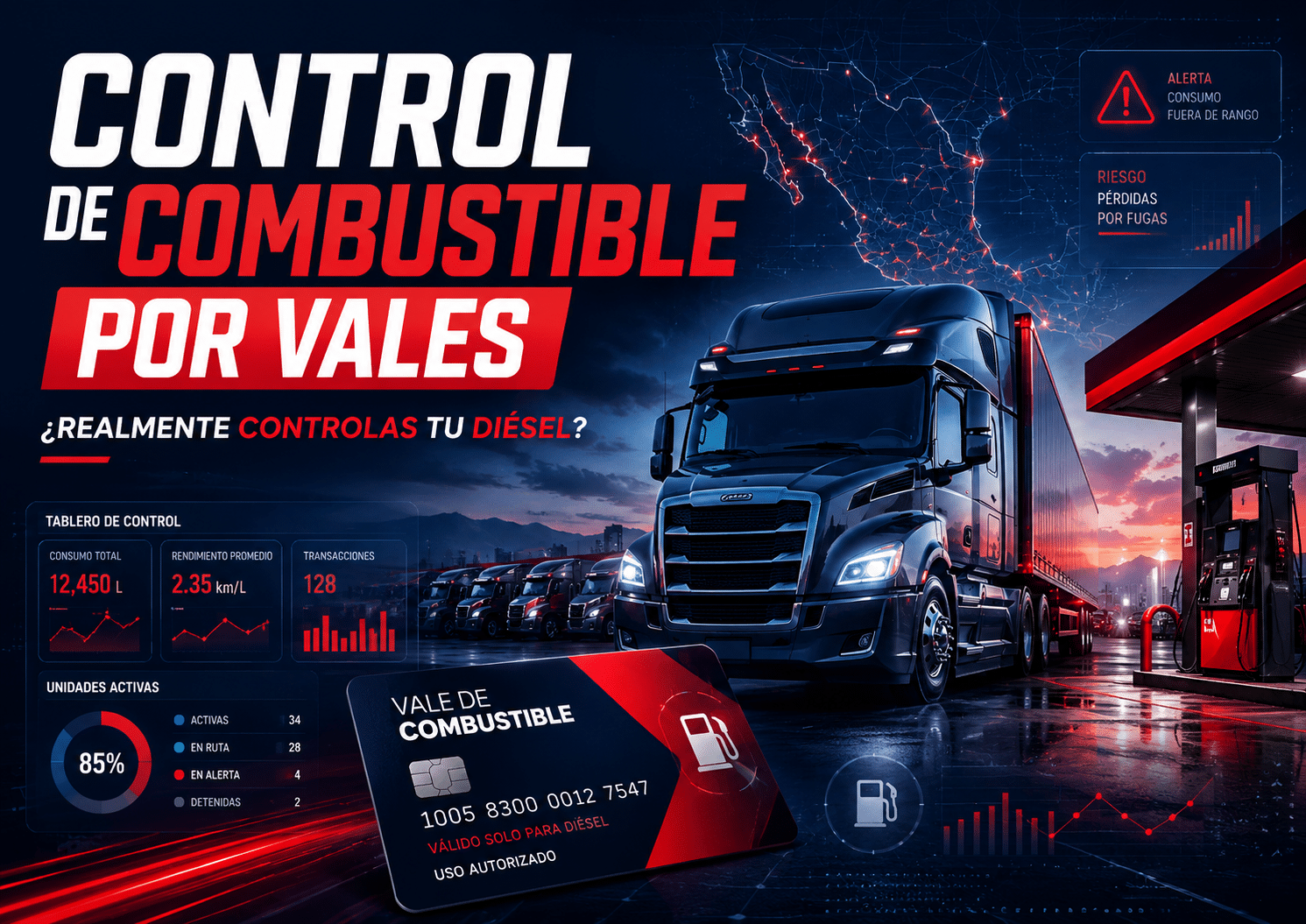 Conoce cómo funciona el control de combustible por vales, sus ventajas, riesgos y cómo complementarlo con monitoreo en tiempo real para evitar pérdidas.