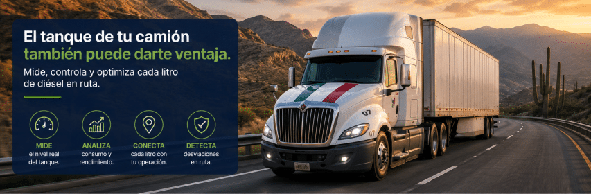 Cómo se diferencia el tanque del camión de un tanque estacionario o de autoconsumo, cómo medir el nivel de combustible en una unidad, qué sensores y medidores se utilizan, cómo convertir nivel a litros, cómo estimar autonomía, cómo calcular rendimiento diesel, qué errores evitar y cómo UBITANQ IA ayuda a detectar desviaciones en ruta.