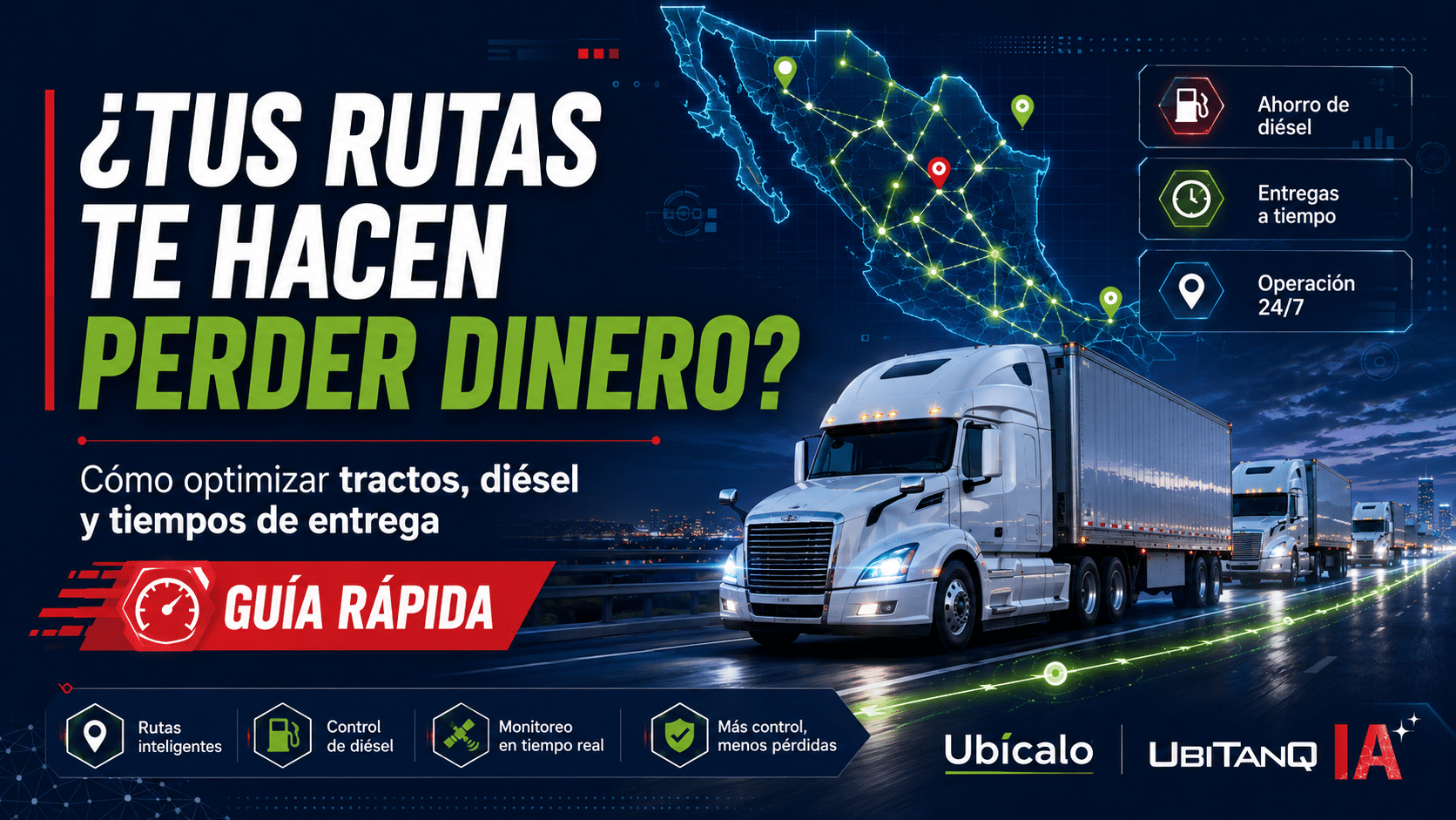 Optimización de rutas de transporte: ¿Cómo reducir costos, diésel y tiempos en flotillas?