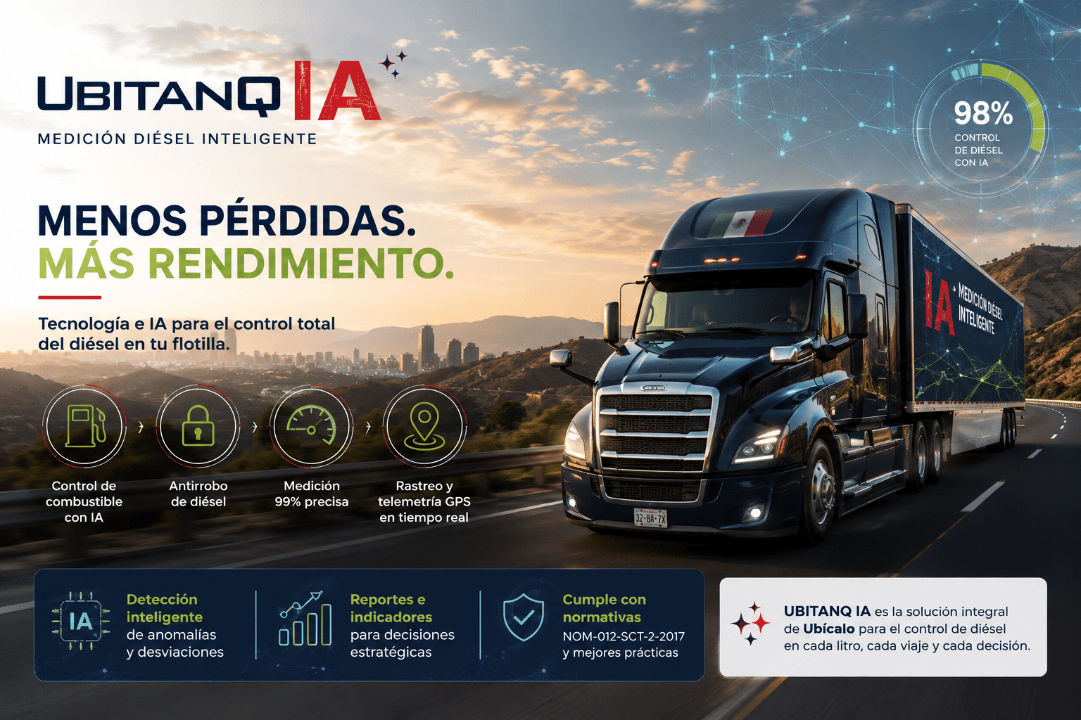 Robo de combustible a transportistas: cómo prevenir pérdidas con control de diésel, GPS e IA