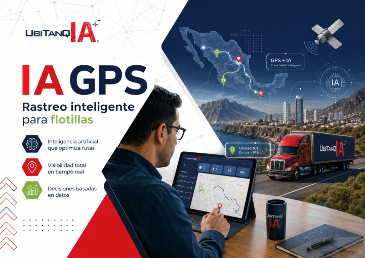 qué es la IA GPS, cómo se diferencia del rastreo tradicional, cómo se conecta con telemetría GPS, control de combustible, sensores, antirrobo de diésel y gestión de flotillas, además de cómo UBITANQ IA ayuda a controlar el ciclo completo del diésel con datos más confiables.