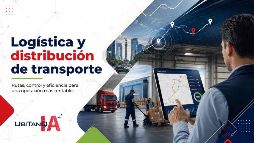 cómo funciona la logística y distribución de transporte, qué indicadores conviene medir, cómo conectar rutas con consumo de diésel, qué errores afectan la rentabilidad, cómo ayuda la telemetría GPS y por qué soluciones como UBITANQ IA pueden fortalecer el control integral del combustible en flotillas.