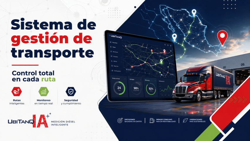 Conocerás qué es un sistema de gestión de transporte, qué funciones debe tener, cómo se relaciona con rastreo satelital, telemetría GPS, mantenimiento, logística y control de combustible, qué errores evitar al implementarlo y cómo soluciones como UBITANQ IA ayudan a controlar el ciclo completo del diésel en flotillas.