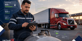 Cómo medir el diésel de un tanque, qué datos necesitas para evitar diferencias de inventario, cómo calcular rendimiento diesel, cómo estructurar un control de combustible en Excel y cuándo conviene avanzar hacia monitoreo de combustible, telemetría GPS y control integral con IA.